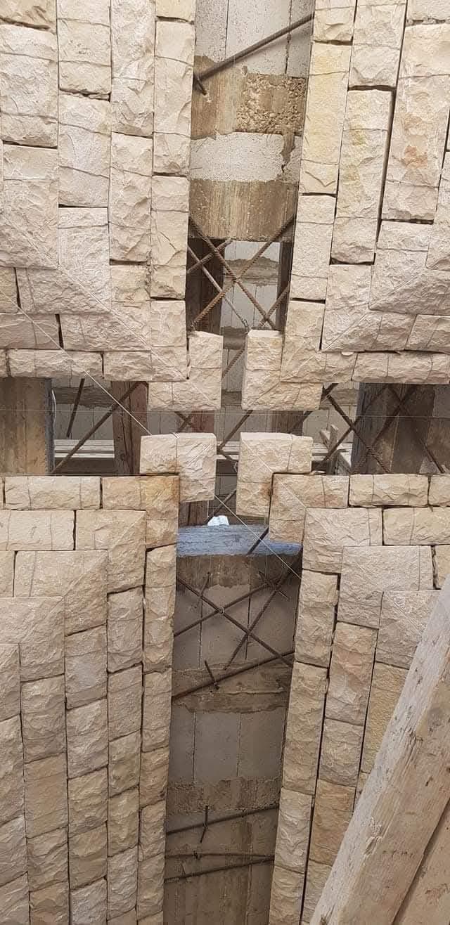 Stairs and landscaping in stone