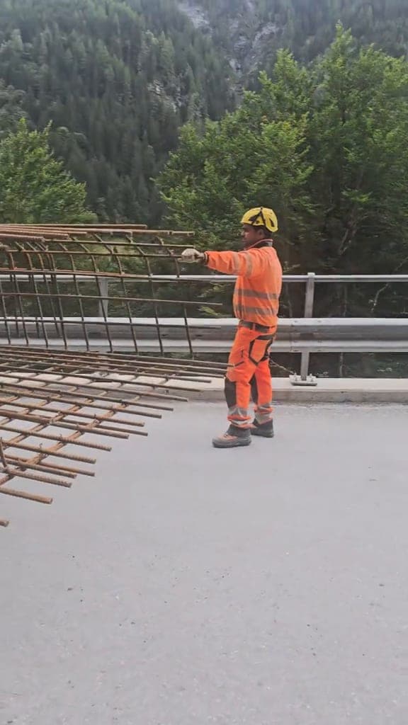 Rebar for an infrastructure structure