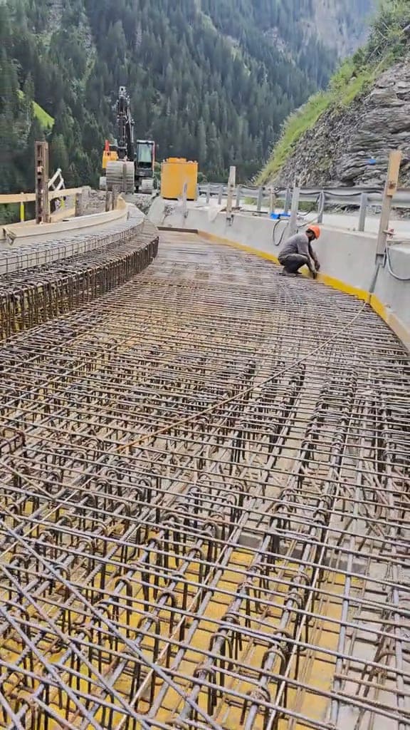 Rebar for an infrastructure structure