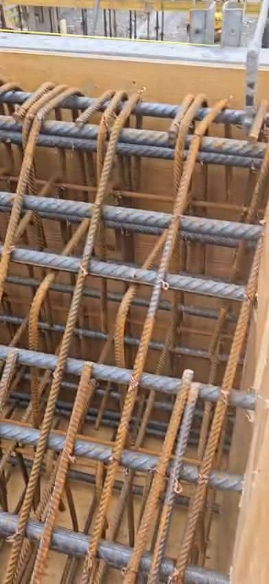 Reinforcing a run of footings